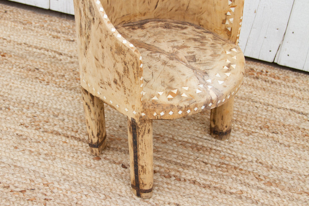 Antique Mother of Pearl Inlay Naga Chair