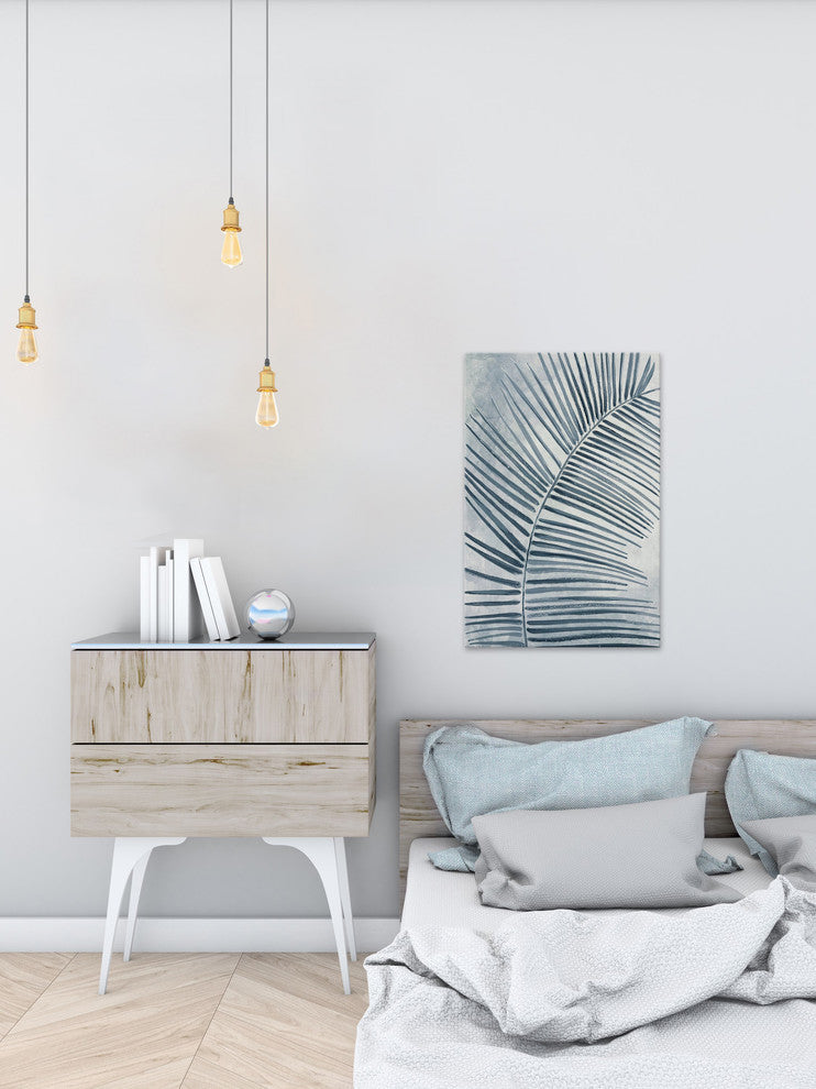 "Bluish" Painting Print on Wrapped Canvas, 20"x30"