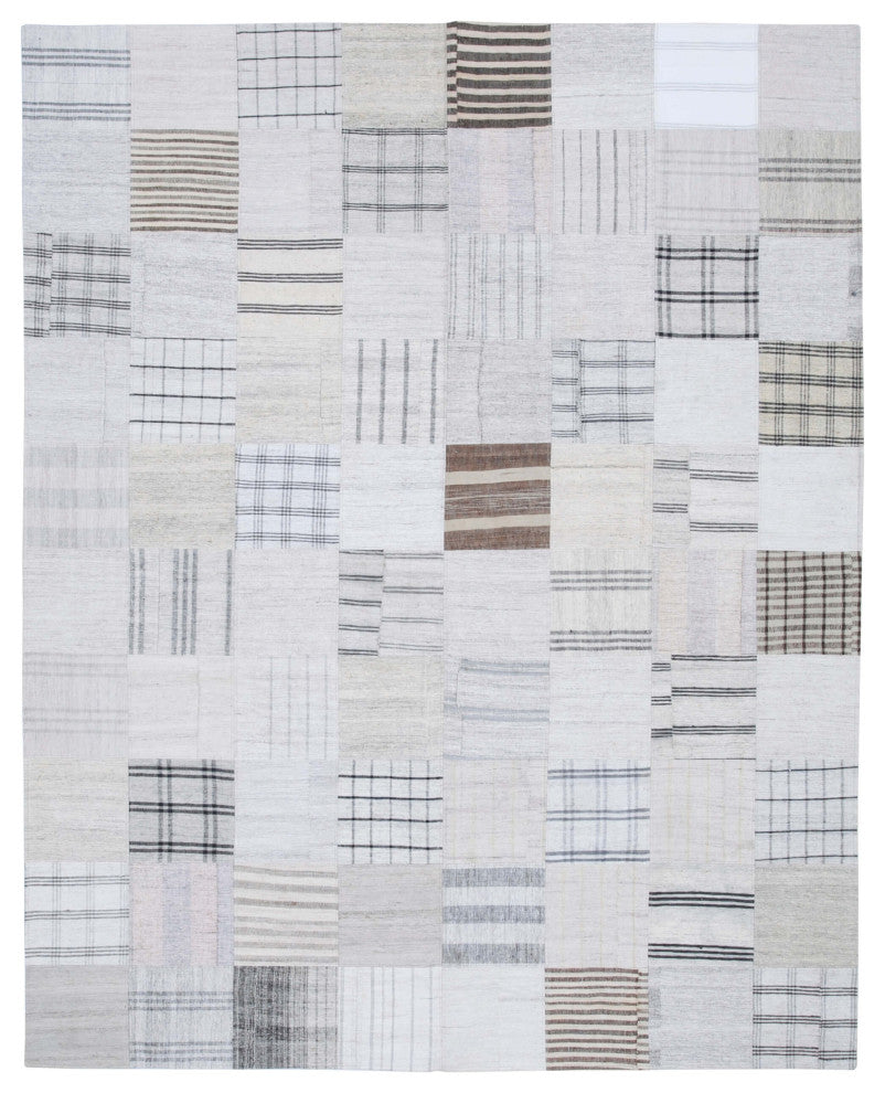 Rug N Carpet - Handmade Oriental 8' 0'' x 10' 0'' Unique Patchwork Kilim Rug