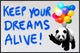 "Keep your dreams alive!" Framed Canvas Giclee by Masterfunk Collective, 37x25"