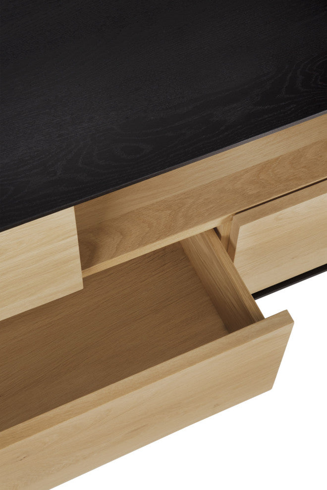 Varnished Oak Media Unit  | OROA Blackbird