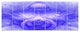 Infinite Blue Boundaries of World, Floral Canvas Art Print, 83"x32", 7 Panels