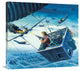 "The Commando's Strange Attack Balloon" Canvas Giclee by Mort Kunstler, 30"x28"