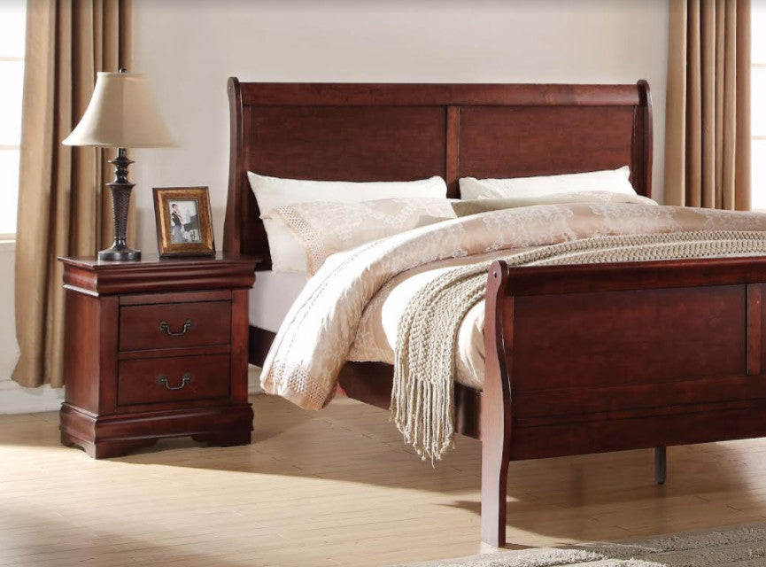 Acme Louis Philippe Nightstand Cherry
