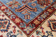 Super Kazak Geometric Handmade Wool Rug 3' 2" X 5' 1" Q10636