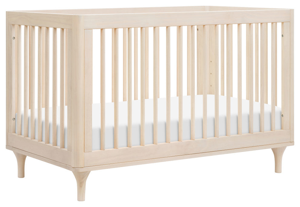 Lolly 3-in-1 Convertible Crib With Toddler Bed Conversion Kit, Washed Natural