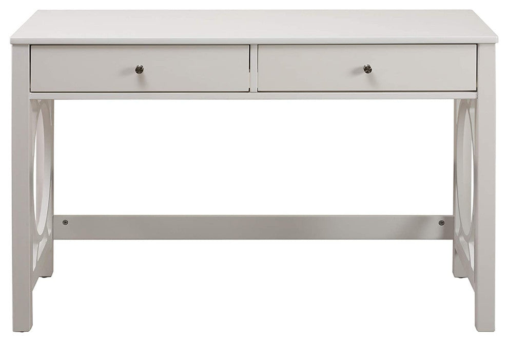 Modern Home Office Writing Desk, 47"W, White