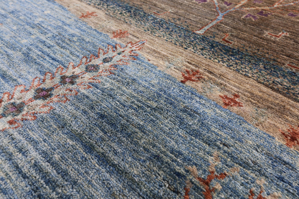 Tribal Persian Gabbeh Hand Knotted Rug 8' 9" X 11' 11" Q7926