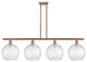 Innovations 516-4I-AC-G1215-10-LED 4 Light Island Light, Antique Copper