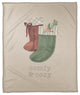 Comfy Cozy Stockings 2 50x60 Coral Fleece Blanket