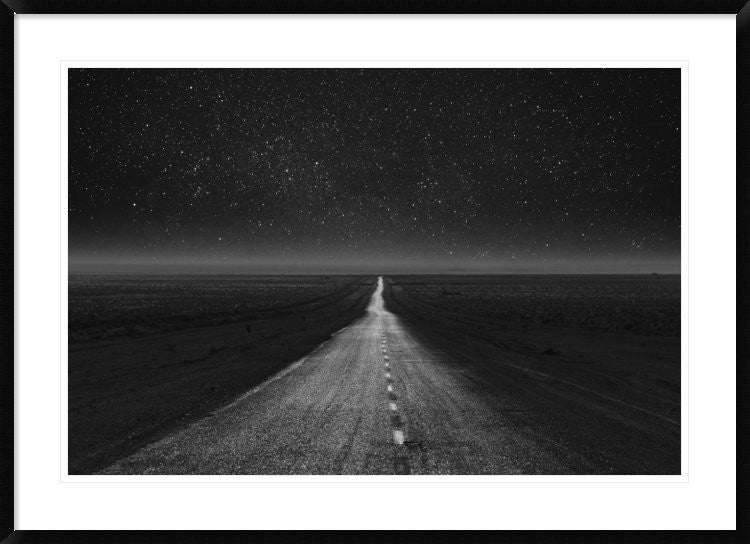"The Dark Eternal Night" Framed Digital Print by Asef Azimaie, 44x32"