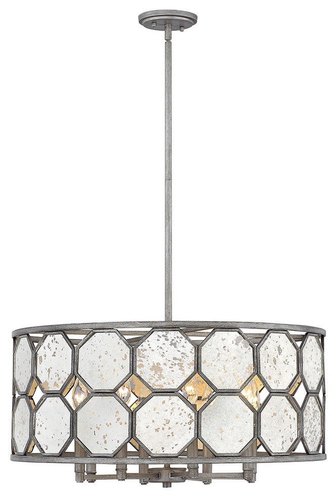 Hinkley Lara Medium Drum, Brushed Silver
