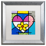Roberto Rafael 'Big Heart II' Matted Framed Art