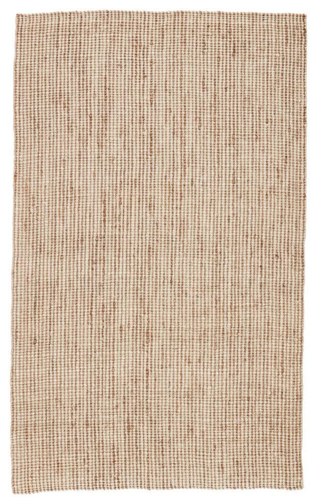 Jaipur Living Mayen Natural Solid White/ Tan Area Rug 12'X15'