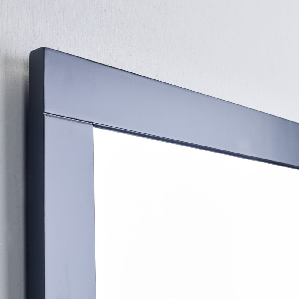 Eviva Aberdeen 24" Espresso Framed Bathroom Wall Mirror