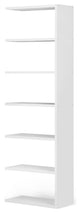 Block Modern Modular Add-On Expansion Shelves, Matte White