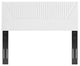 Patience Channel Tufted Performance Velvet King/California King Headboard-White