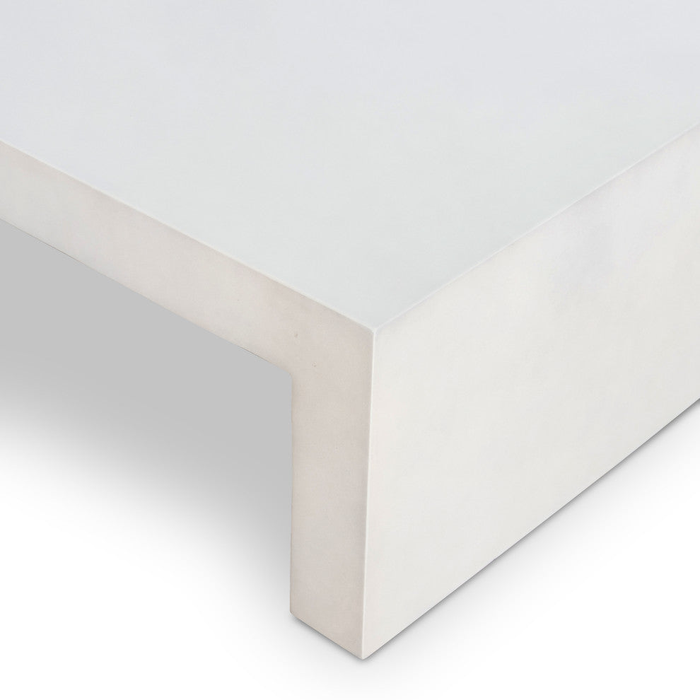 Parish Coffee Table-White Concrete