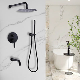 Classic 3-Function Pressure Balanced Complete Shower System With Rough-in Valve,