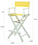 030" Director's Chair White Frame-Yellow Canvas