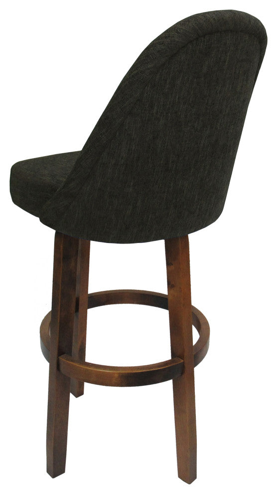 Swivel Counter 26" 30" Extra Tall 34" Wood Bar Stool M-235 Vivian Base, Brown