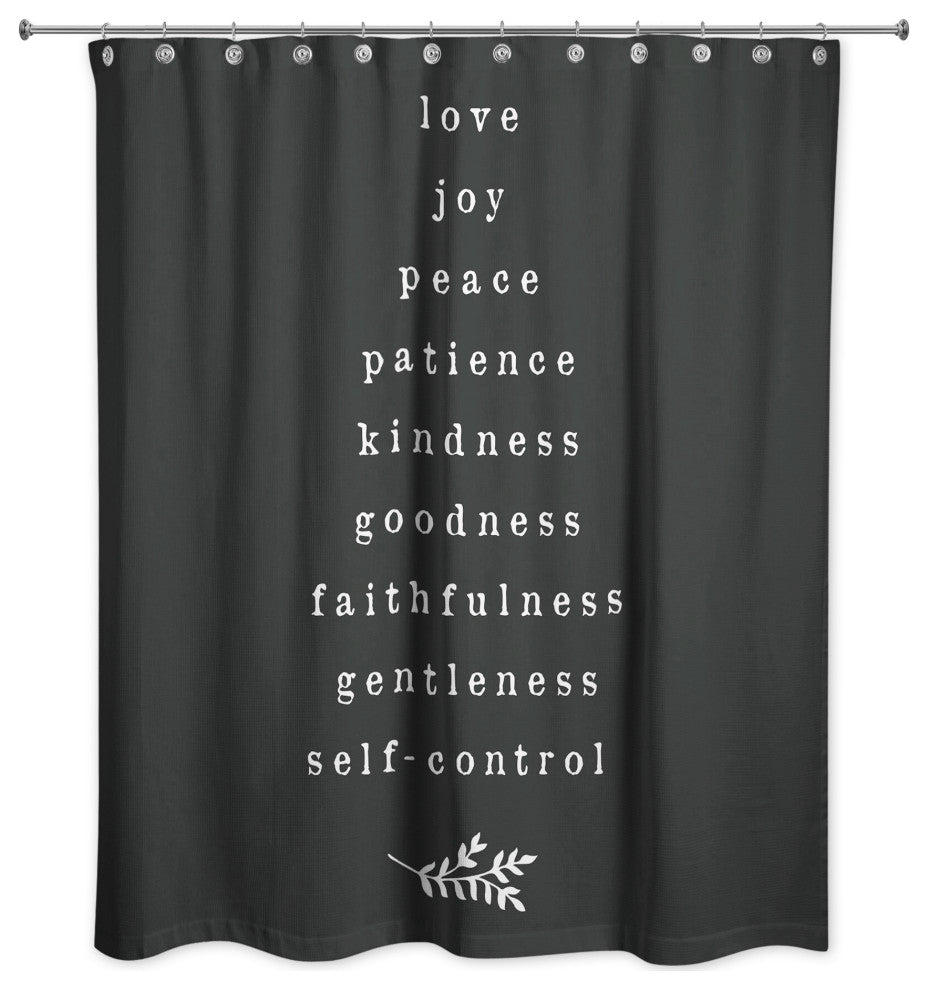 Fruits of the Spirit 71"x74" Shower Curtain