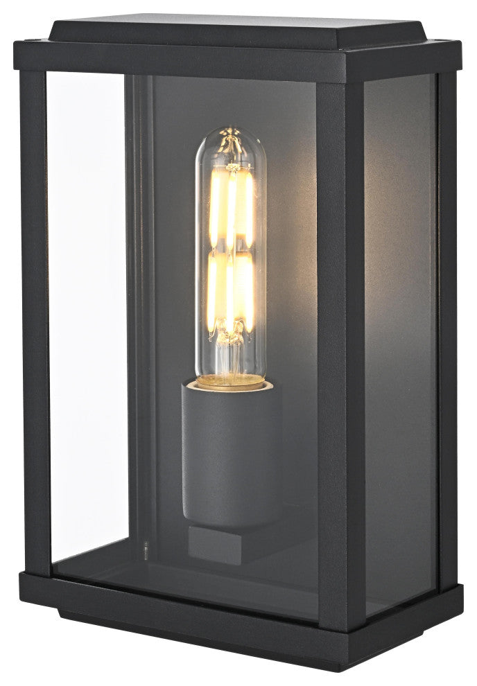 Home Living 6" Outdoor Wall Sconce, Black