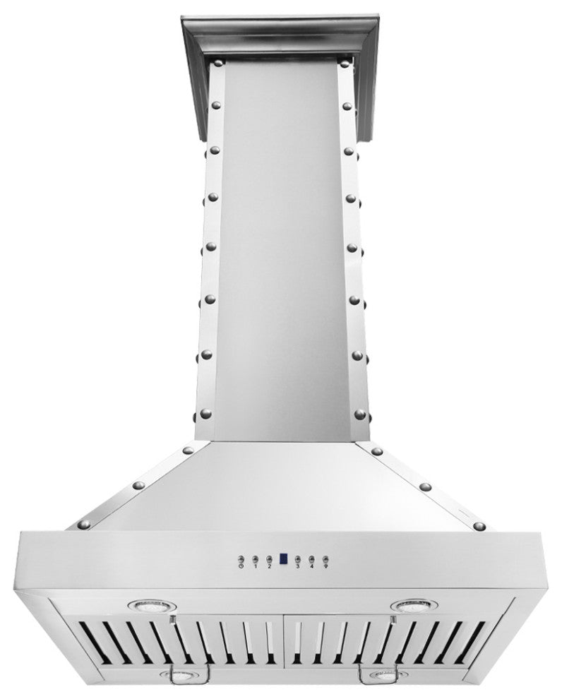 Cavaliere 30" Island Mounted Range Hood 900 CFM Brushed Stainless Steel LED