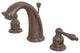 Kingston Brass Widespread Bathroom Faucet With Retail Pop-Up, Oil Rubbed Bronze