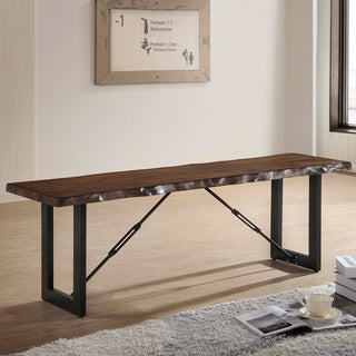 Yukon Wood Bench, Walnut