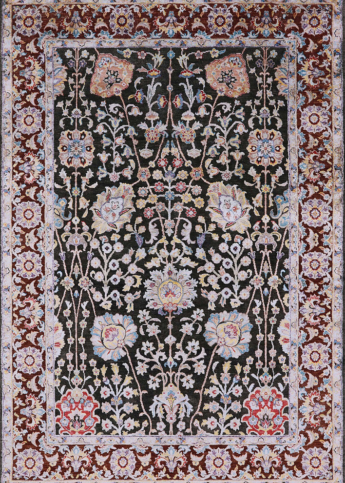 Ahgly Company Indoor Rectangle Mid-Century Modern Area Rugs, 5' x 8'
