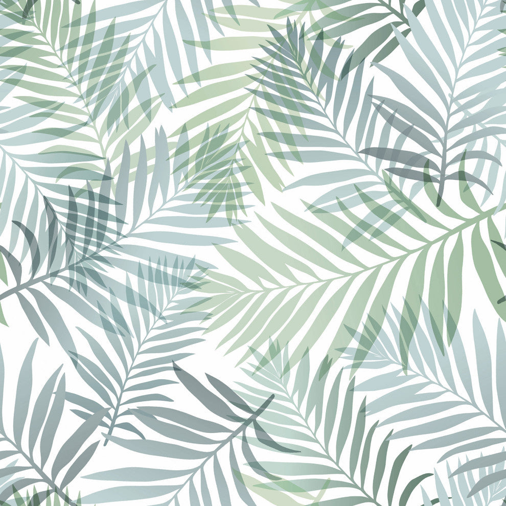 Blue Tropical Vibe Peel & Stick Wallpaper