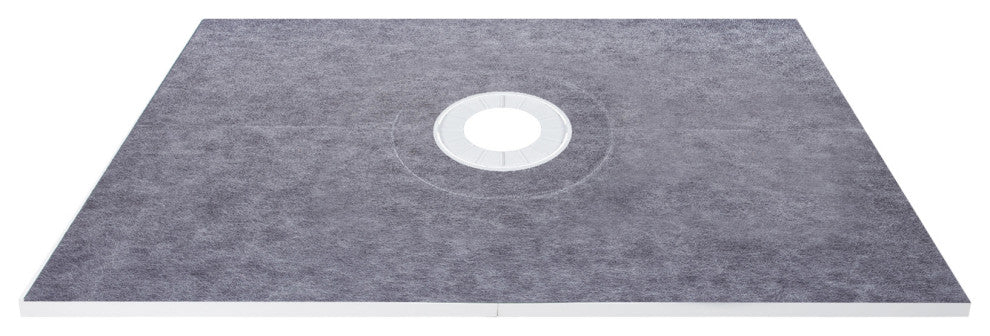VEVOR Shower Curb Kit, Watertight Overlay With 4" Offset Bonding Flange, 38"x60"