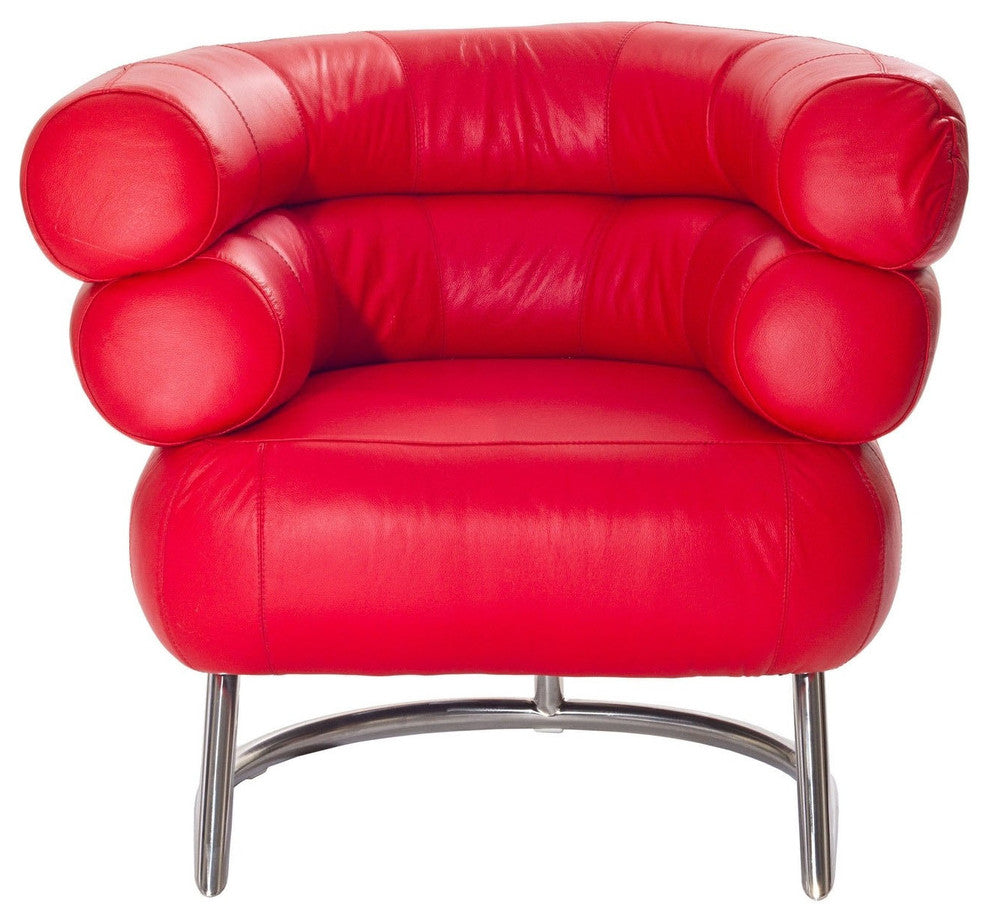 Modern Contemporary Living Room Armchair Red
