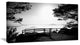 "Full Moon Autumn Midnight in Black" Landscape Canvas Photo Print, 32"x16"