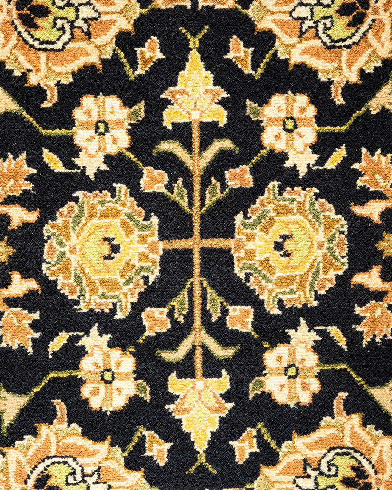 Mogul, One-of-a-Kind Hand-Knotted Area Rug Black, 8' 2" x 10' 3"