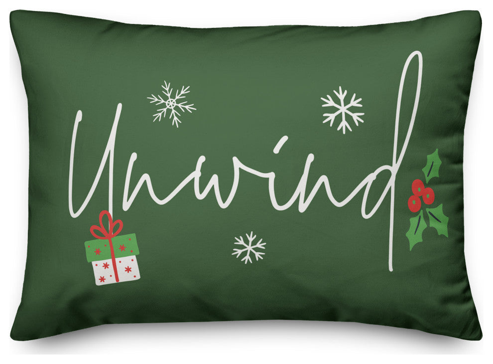 Green Unwind 20x14 Spun Poly Pillow