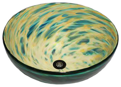 Glass bathroom Sink | Morning Radiance