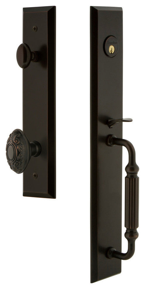 Fifth Avenue 1-Piece Dummy Handleset, F Grip and Grande Victorian Knob, 849531