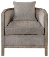 Uttermost Viaggio Gray Chenille Accent Chair, 23359