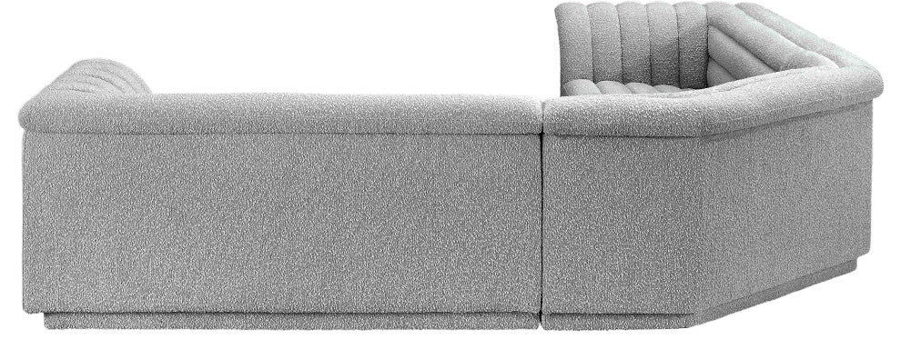 Cascade Upholstered Modular Sofa, Gray, Boucle Fabric, Corner Sectional