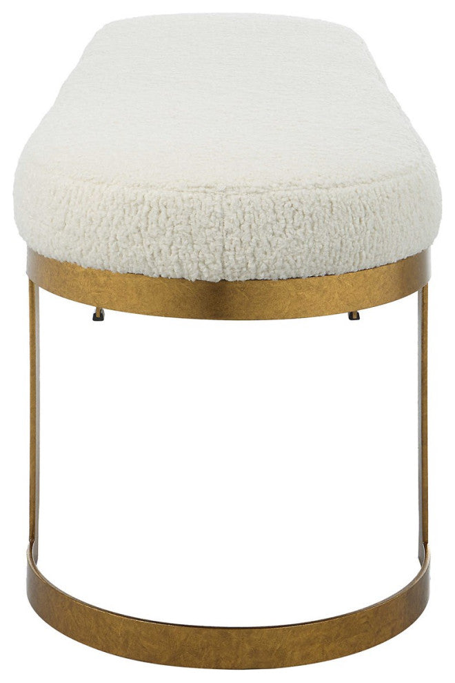 Infinity Bench, gold finish