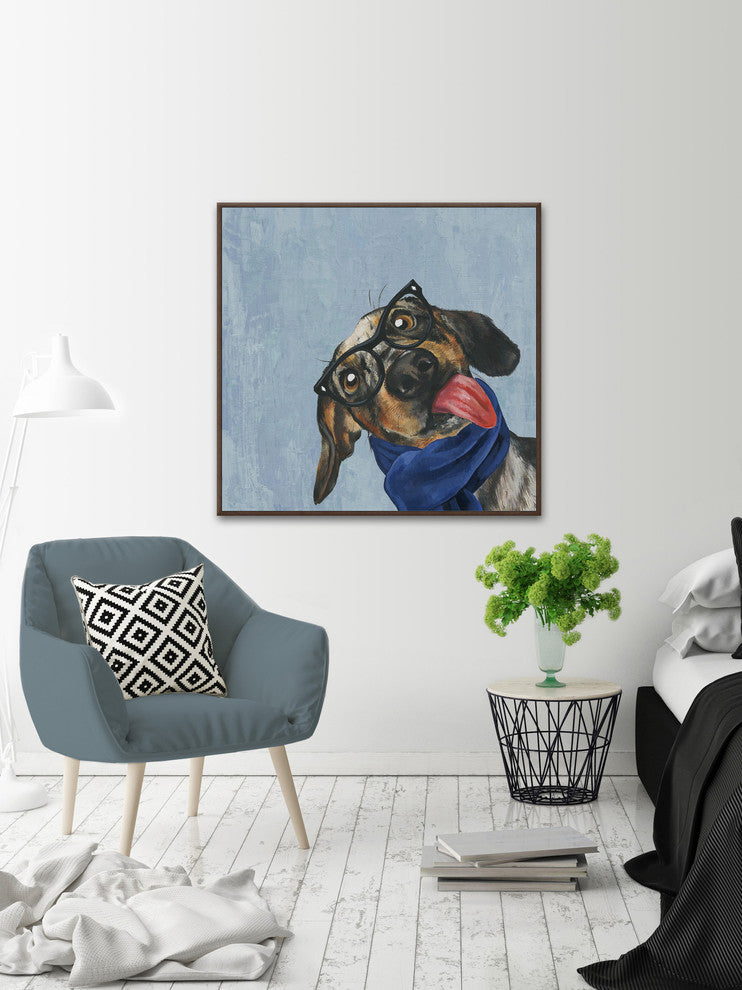 "Bare" Floater Framed Painting Print on Canvas, 12"x12"