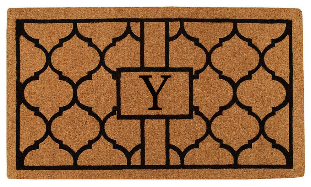 Pantera Monogram Doormat, Extra-Thick 2'x3', Letter Y