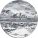 Running Horse Through Water, Abstract Painting Disc Metal Wall Art, 23"