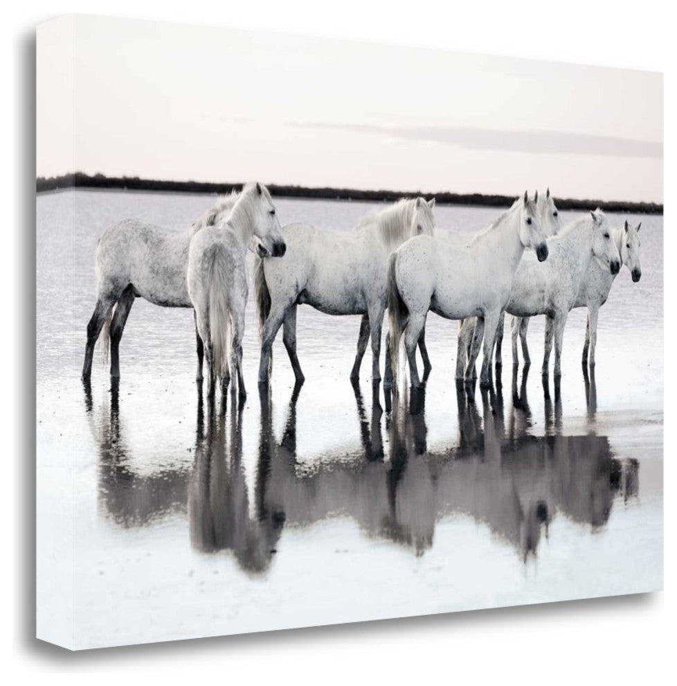 "Calm Waters" By Jorge Llovet,Ready to Hang Giclee Print on Gallery Wrap Canvas
