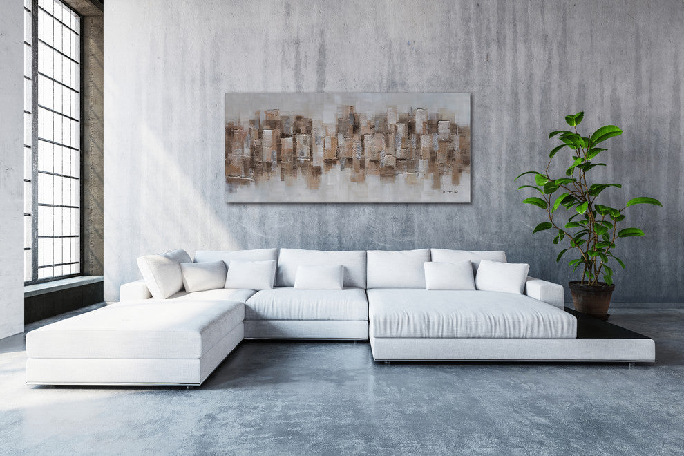 "Abstract Desert Dunes" Hand Painted Canvas Artwork; Fine Art; Modern Artwork