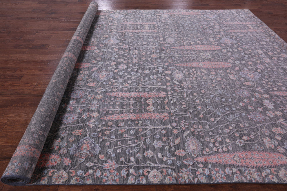 9' 11" X 14' 2" Persian Ziegler Handmade Wool & Silk Rug - Q15557