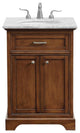 Elegant VF15024TK 24" Single Bathroom Vanity Set, Teak