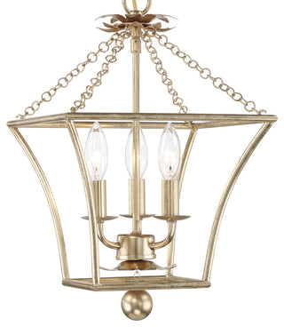 Broche 3-Light Antique Gold Lantern